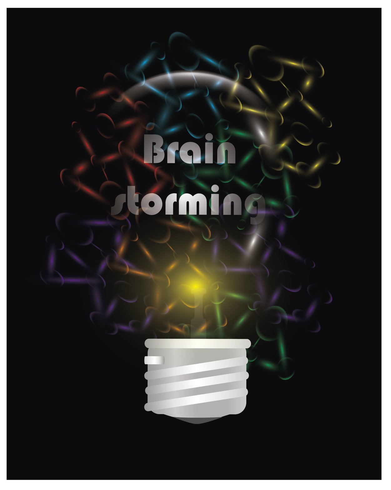 light bulb "brain storming concept "